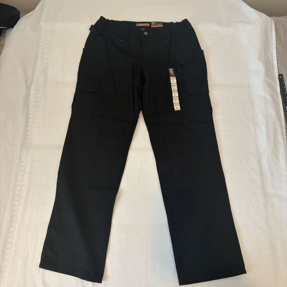 5.11 Tactical Pant Womens 18 Long Black NWT Relaxed Fit Cotton Canvas Cargo